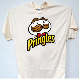 PRINGLES POTATO CHIP GUY, COOL IVORY MENS TEE ALL SIZES T-1996